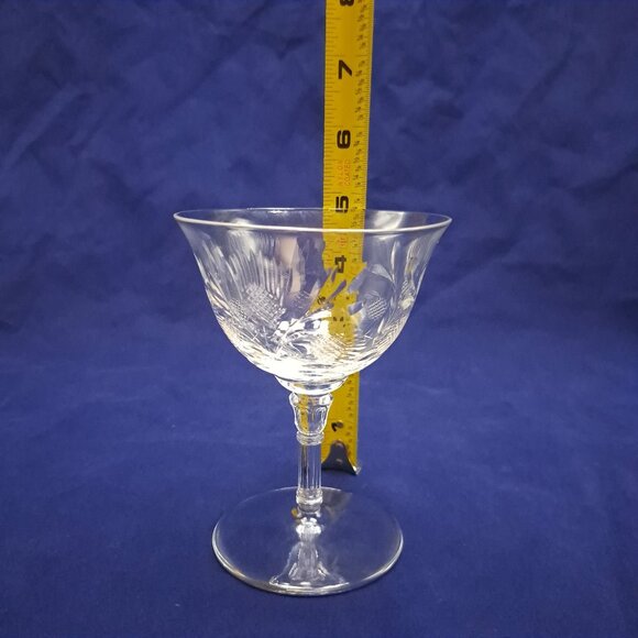 Rock Sharpe RKA5-1 Crystal Champagne Coupe Thistle Design - Picture 11 of 12